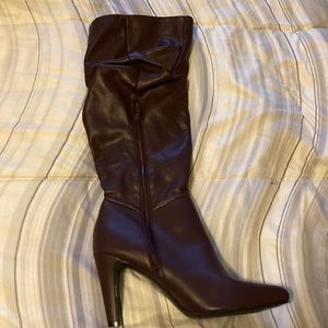 Purple wine colored boot